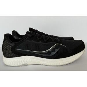 SAUCONY‎ Men's Freedom 4 Black/Stone Lace-Up Running Shoes-Size 12-Athletic- EUC